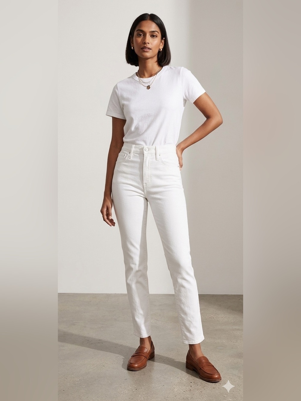 Madewell The High-Rise Perfect  Vintage
Jean in Tile White. Size 32